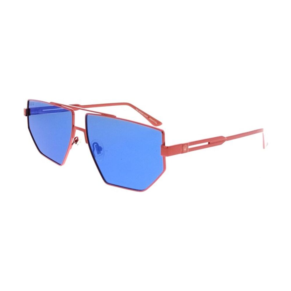 Diff SDFHERO610RED Red Shield Unisex Sunglasses